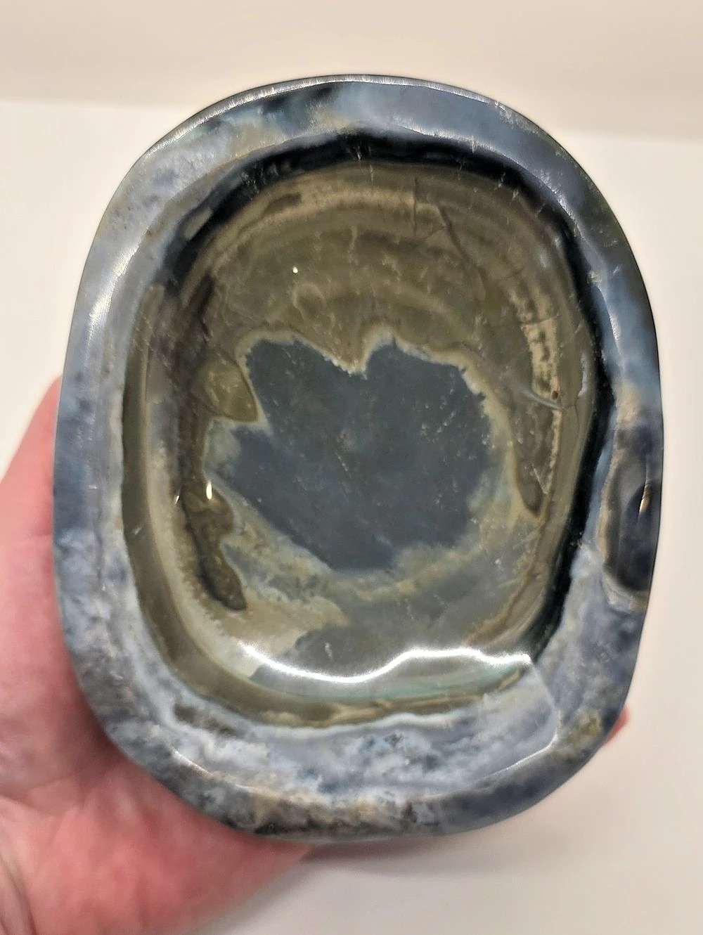 Polished Jasper Stone Dish